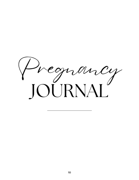 Pregnancy And Early Days Baby Log Diary, Mother and Baby Journal (Digital Download)