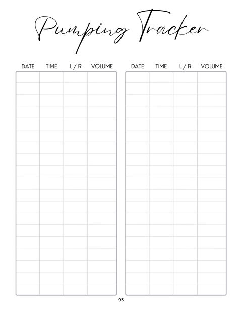 Pregnancy And Early Days Baby Log Diary, Mother and Baby Journal (Digital Download)