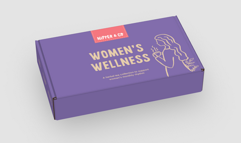 WOMEN'S WELLNESS - herbal tea gift box for every woman, with Raspberry Woman, Moon Goddess and Sip 'n' Snore tea