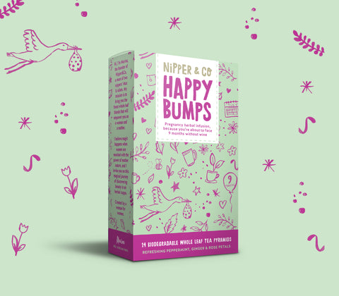 Happy Bumps , Refreshing Herbal Tea for Throughout Pregnancy