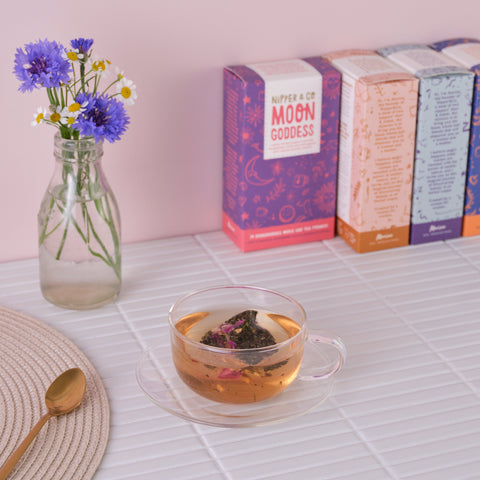 Moon Goddess, Woman's  hormonal balance tea, Monthly Cycle Tea for PMS symptoms