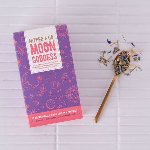 Moon Goddess, Woman's  hormonal balance tea, Monthly Cycle Tea for PMS symptoms